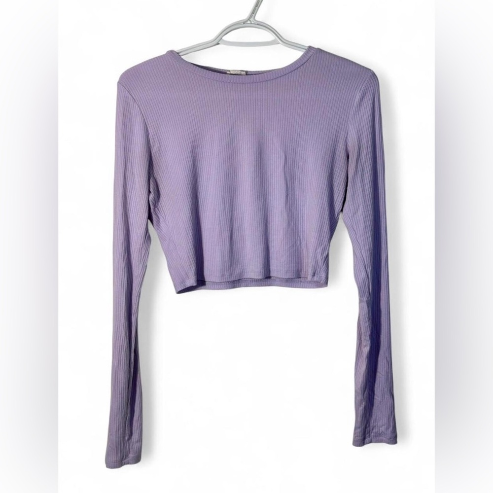 (3 for $30) Garage Lavender Long Sleeve Crop Top